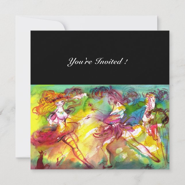 Invitación BALLET DE CARNAVAL / Mascarada Veneciana, Música d (Anverso)