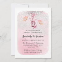 Ballet rosa zapatillas y fiesta de cumpleaños de m