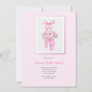 Invitación Ballet Slippers Recital