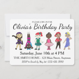 Invitación Ballet Tap Jazz Fiesta de cumpleaños de bailarina 