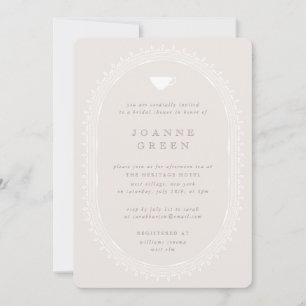 Invitación Ballet Tea Pink Afternoon Tea Bridal/Wedding Ducha