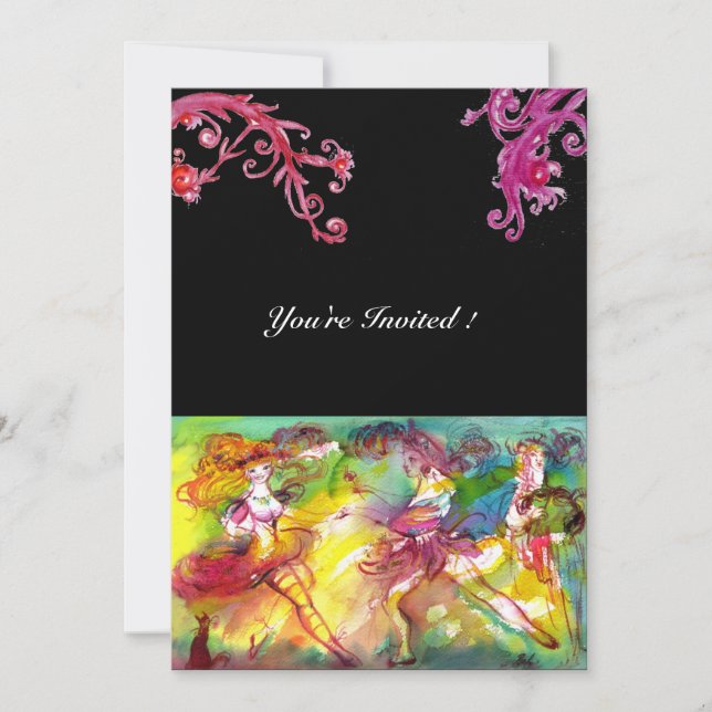 Invitación BALLETA DE CARNAVAL / Mascarada veneciana, música  (Anverso)