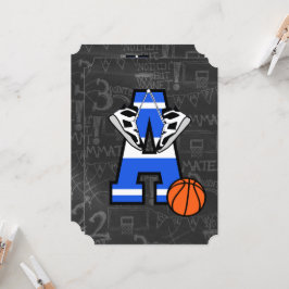 Invitación Baloncesto inicial personalizado