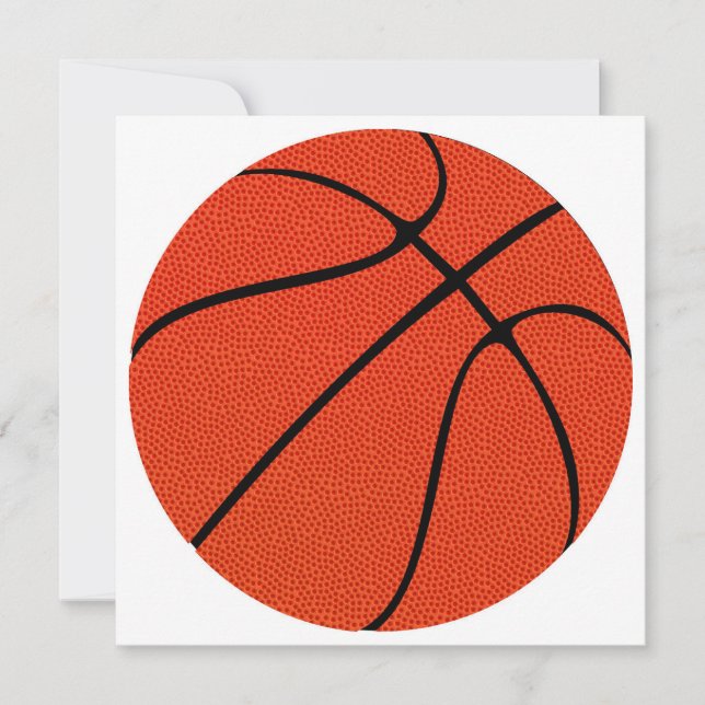 Invitación Baloncesto Personalizado de piel de alta definició (Anverso)