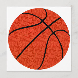 Invitación Baloncesto Personalizado de piel de alta definició