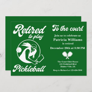 Invitación Baloncesto retirado para jugar al baloncesto Mujer