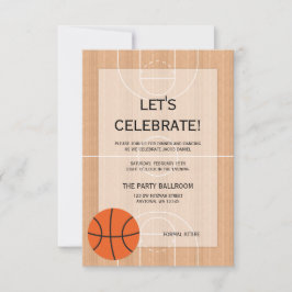 Invitación Baloncesto Tema Bar Mitzvah Recepción