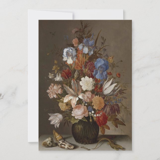 Invitación Balthasar van der Ast - Todavía la vida con flores (Anverso)
