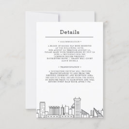 Invitación Baltimore Boda | Detalles del invitado