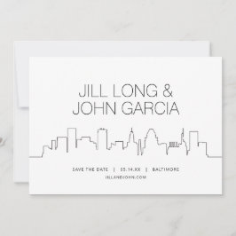 Invitación Baltimore Guardar la fecha