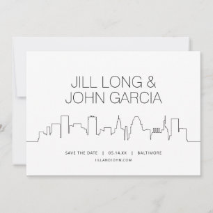 Invitación Baltimore Guardar la fecha