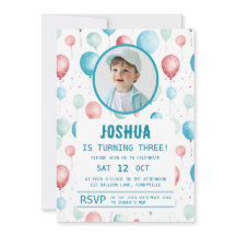 Baluarte azul suave Niños cumpleaños