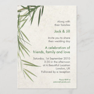 Invitación Bamboo 5x7