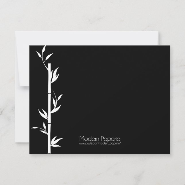 Invitación Bamboo Hogar Calentamiento / Cumpleaños / Evento E (Anverso)