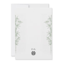 Bamboo Love Doble Felicidad Boda China
