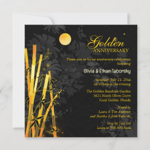 Invitación Bambúes Dorados 50º Aniversario de Bodas de Oro