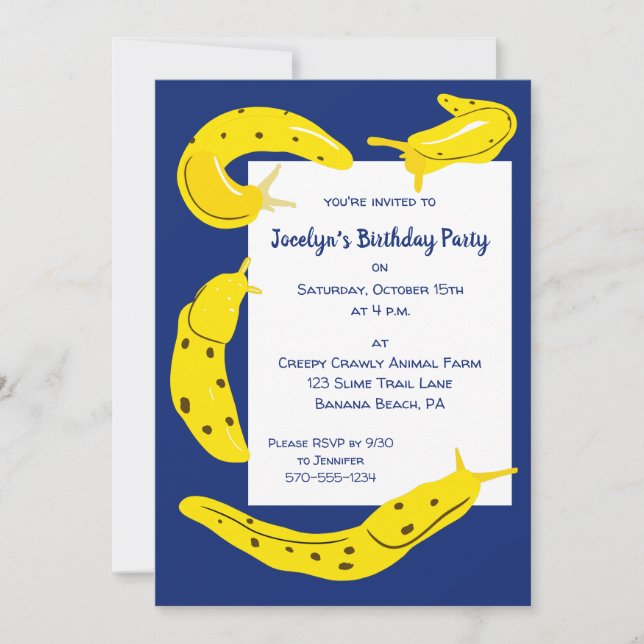 Invitación Banana arrasa con fiesta de cumpleaños de Personal (Anverso)