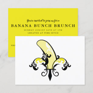 Invitación banana fleur de lis