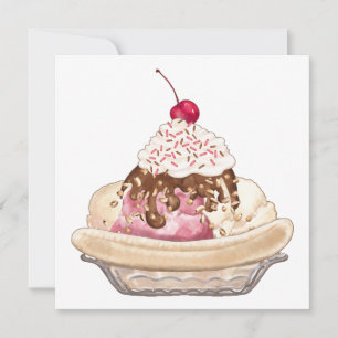 Invitación Banana Split