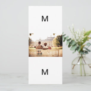 Invitación Banco de matrimonio de pareja Novia Novio