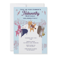 Banda de animales lindos tocando instrumentos pers