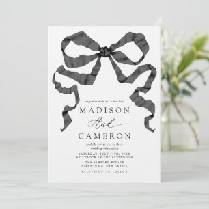 Invitación Banda de cinta de color de agua ajustada en blanco