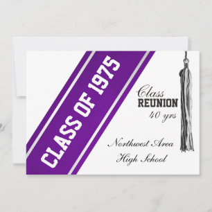 Invitación Banda de diversidad con unión de clase púrpura