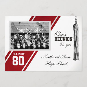 Invitación Banda de la diversidad roja con reunión de clase f