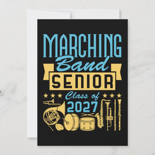 Invitación Banda de Marcha Senior 2027 (Anverso)