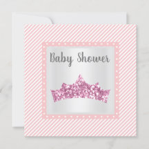 Banda rosada Princesa temática ducha bebé