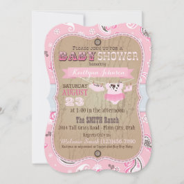Invitación Bandanna Tutu Baby Shower