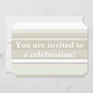 Invitación Bandas de arenisca monogramo