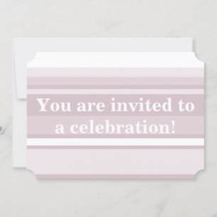 Invitación Bandas de cuarzo rosa monograma