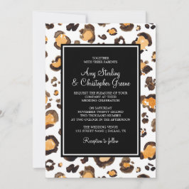 Invitación Bandas de impresión y Moda de leopardo acuático | 