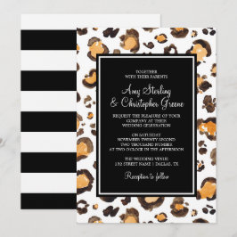 Invitación Bandas de impresión y Moda de leopardo acuático | 