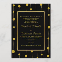 Bandas de Relieve metalizado negro, dorado y boda