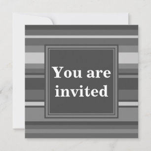 Invitación Bandas grises monográficas