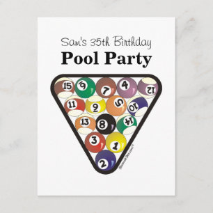 Invitación Bandeja para bolas de grupo