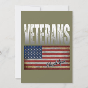 INVITACIÓN BANDERA AMERICANA VETERANOS GRACIAS 4 DE JULIO 