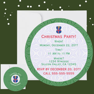 Invitación Bandera Ángel Islandia Navidad Personalizar