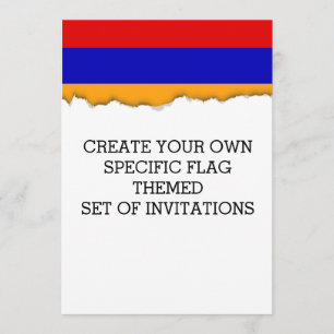 Invitación Bandera armenia