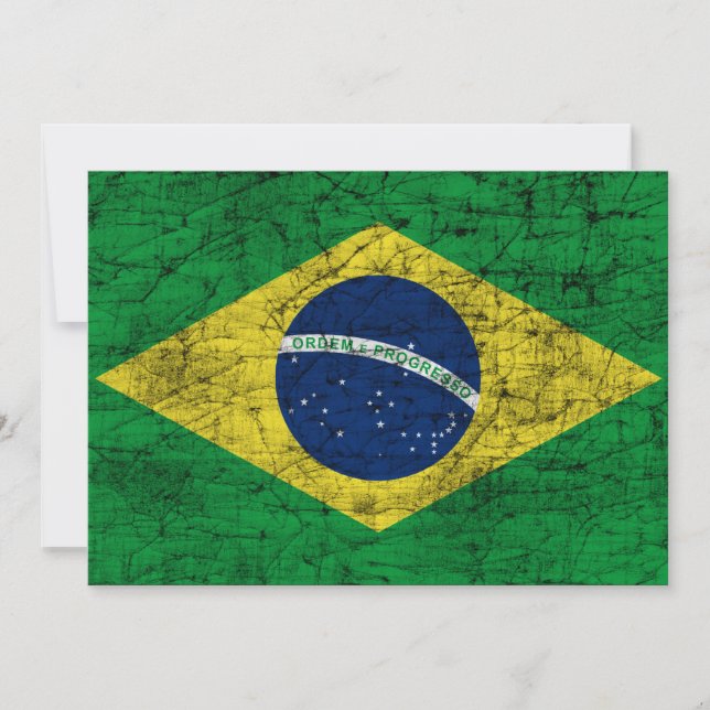 Invitación bandera brasil (Anverso)