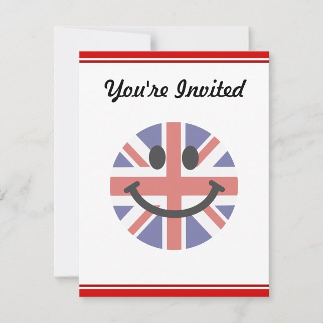 Invitación Bandera británica (Anverso)