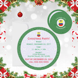 Invitación Bandera Colombiana Abuela Ángel Navidad Personaliz