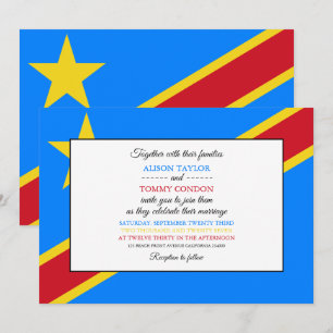 Invitación Bandera congoleña, bandera de la República Democrá