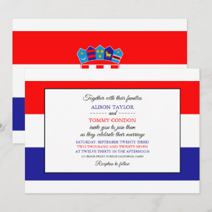 Invitación Bandera croata, Boda de Bandera de Croacia