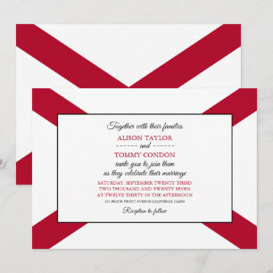 Invitación Bandera de Alabama, Bandera del Boda de Alabama