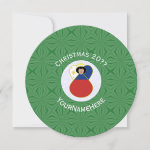 Invitación Bandera de ángel filipino Navidad Personalizar Red