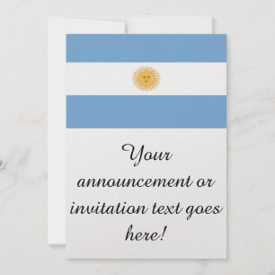 Invitación Bandera de Argentina