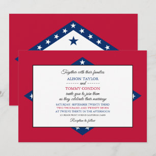 Invitación Bandera de Arkansan, Bandera del Boda de Arkansas